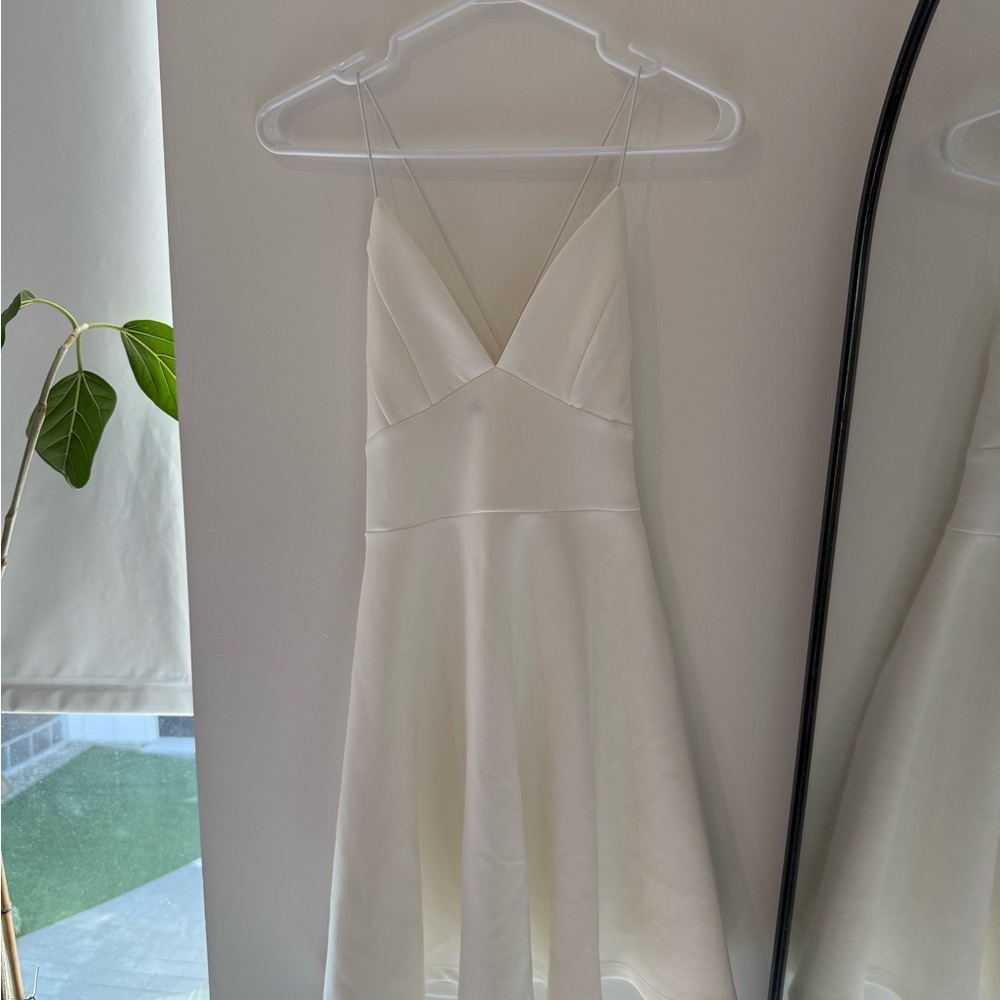 Revamped Elegant White Midi Dress